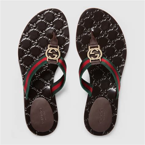 gucci thong sandals women's|Gucci transparent sandals.